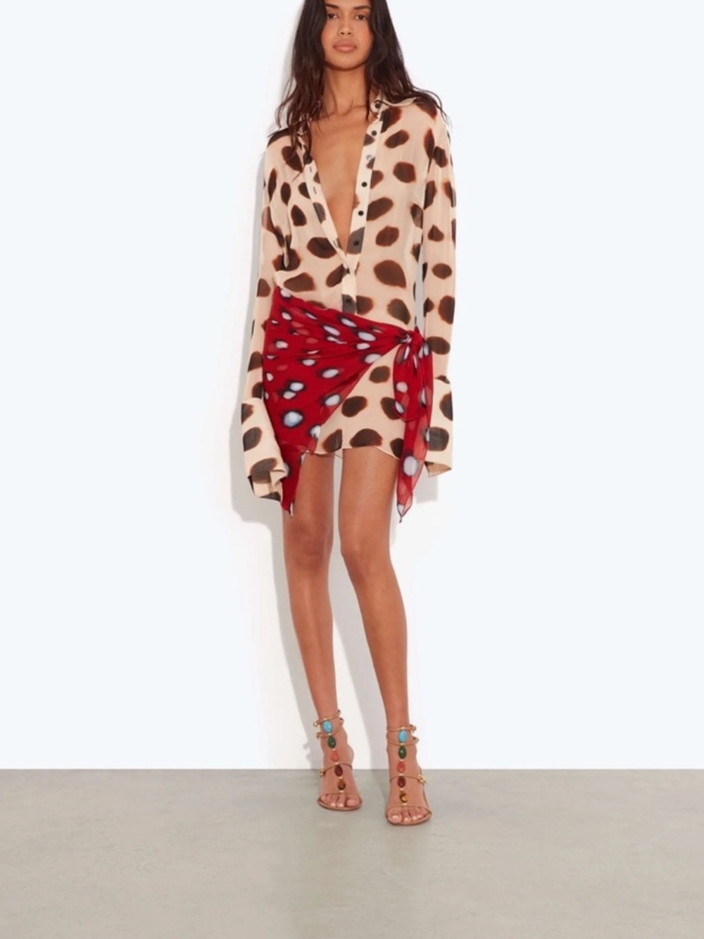 Rat & Boa NILAH SHIRT DRESS ANIMAL - Picture 3 of 9